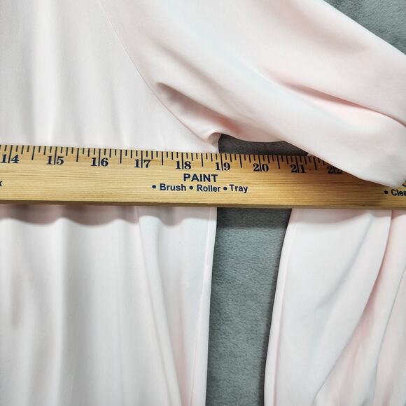 VTG Shadowline Housecoat Women’s Medium Pink Embroidered Full Length Day Robe - Picture 15 of 15
